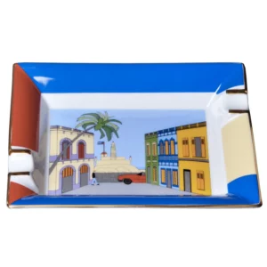 Porzellan-Aschenbecher „Casa Cubana“ – Elie Bleu